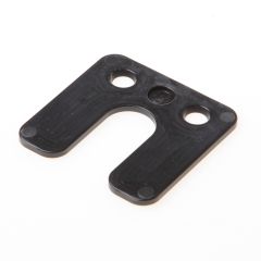 GB DRUKPLAAT MET SLEUF ZWART KUNSTSTOF 70 X 70 X 3MM 34743