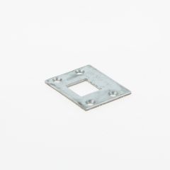NEMEF PLATTE SLUITPLAAT VERZINKT VOOR 16MM ESPAGNOLETSTANGEN