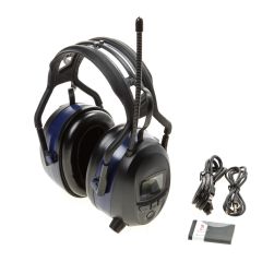 GEHOORBESCHERMER MET DIGITALE RADIO FM - DAB+ - BLUETOOTH - INGEBOUWDE MP3. KLEUR RAL 5001 (GROENBLAUW). SNR WAARDE 29