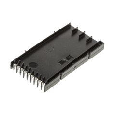 SPOUWVOEGVENTILATEROOSTER KUNSTSTOF T120-5 ZWART, 10X50X95MM (BXHXD)