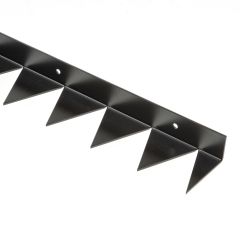 SECUMAX ANTI-KLIMSTRIP, 90 GRADEN, VAN STAAL, KLEUR ZWART, LENGTE 1000MM, HOOGTE 60MM