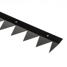 SECUMAX ANTI-KLIMSTRIP, 15 GRADEN, VAN STAAL, KLEUR ZWART, LENGTE 1000MM, HOOGTE 83,5MM