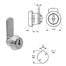 EUROLOCKS LF HEVELSLOT CLIP HAAKLIP 9,7MM RL 6210030 EUROLOCKS LF HEVELSLOT CLIP HAAKLIP 9,7MM RL 6210030