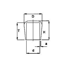 OMSTEEKDOP ROND 6MM PE ZWART OMSTEEKDOP ROND 6MM PE ZWART