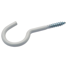 SCHROEFHAAK IJZER WIT EPOX 4.40 X 32/60 X 18MM (100ST)