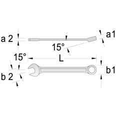 4TECX RINGSTEEKSLEUTEL DIN 3113-A 22MM 4TECX RINGSTEEKSLEUTEL DIN 3113-A 22MM