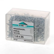 HOMEFIX DRAADNAGEL VZ PK 1.6X25 (200GR) HOMEFIX DRAADNAGEL VZ PK 1.6X25 (200GR)
