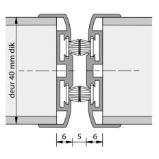 ALPROKON PENDELDEURNAALD MET BORSTEL DUBBEL UITV. 3110/2400 MM (VOORRAAD) ALPROKON PENDELDEURNAALD MET BORSTEL DUBBEL UITV. 3110/2400 MM (VOORRAAD)