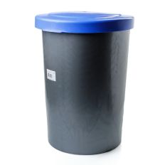 AFVALBAK GRIJS M.BLAUW DEKSEL 55LTR AFVALBAK GRIJS M.BLAUW DEKSEL 55LTR