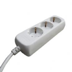 TAFELCONTACTDOOS 3V +RA 5MTR 3X1.5MM² WIT