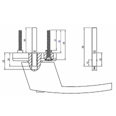 D4E RAAMKRUK AFSLUITBAAR SKG2 MODEL ILARIO STIFT 38X8X8MM F1