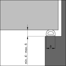 ELLEN TOCHTBAND ZELFKLEVEND D-PROFIEL RUBBER KIER 4-6MM WIT 7.5 METER ELLEN TOCHTBAND ZELFKLEVEND D-PROFIEL RUBBER KIER 4-6MM WIT 7.5 METER