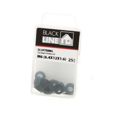 BLACKLINE SLUITRING HCP ZWART DIN125-A M6 (25) BLACKLINE SLUITRING HCP ZWART DIN125-A M6 (25)