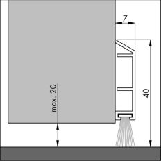 ELLEN TOCHTPROFIEL KUNSTSTOF WIT PDS-B 100CM ELLEN TOCHTPROFIEL KUNSTSTOF WIT PDS-B 100CM