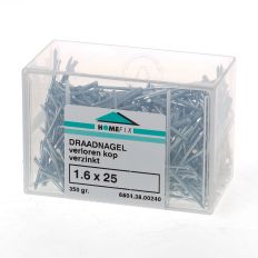 HOMEFIX DRAADNAGEL VZ VK 1.6X25 (200GR) HOMEFIX DRAADNAGEL VZ VK 1.6X25 (200GR)
