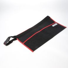 SPIJKERSCHORT ZWART KANVAS+RIEM 90