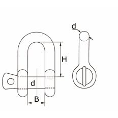D-SLUITING 8MM RVS 910-08I D-SLUITING 8MM RVS 910-08I