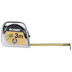 IRONSIDE ROLBANDMAAT CHROOM PROFESSIONEEL 3 METER X 16MM