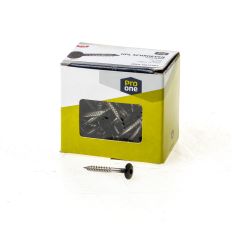KLEURKOPSCHROEF RVS 4,8X38 R9005 ZWART (100) KLEURKOPSCHROEF RVS 4,8X38 R9005 ZWART (100)