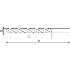 HSS METAALBOOR DIN338 DIAMETER 1.7MM