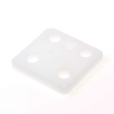 GB DRUKPLAAT ZONDER SLEUF TRANSP KUNSTSTOF 70 X 70 X 6MM 34706