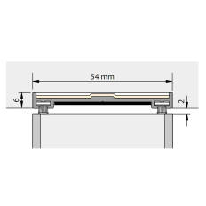 ALPROKON DORPELPROFIEL BRANDWEREND, ALUMINIUM FERNO-TEC NO. 404