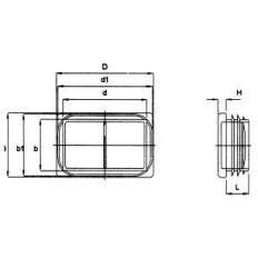 INSTEEKDOP RECHTHOEKIG 30 X 15 X 1,0-2,0 ZWART INSTEEKDOP RECHTHOEKIG 30 X 15 X 1,0-2,0 ZWART