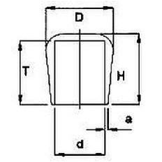 OMSTEEKDOP ROND 30-32MM PVC ZWART OMSTEEKDOP ROND 30-32MM PVC ZWART