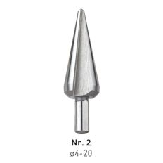 HSS KONISCHE PLAATBOREN S.P. N R.2 5,0-20,0 GR2 HSS KONISCHE PLAATBOREN S.P. N R.2 5,0-20,0 GR2