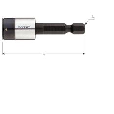 NIET-MAGNETISCHE DOPSLEUTEL E 6,3 X 50MM 5,5MM NIET-MAGNETISCHE DOPSLEUTEL E 6,3 X 50MM 5,5MM