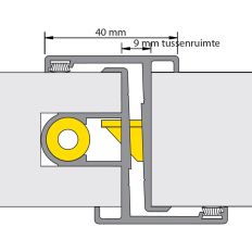 DEURNAALD P-F 19-1 40MM N1200U RS 2450MM DEURNAALD P-F 19-1 40MM N1200U RS 2450MM